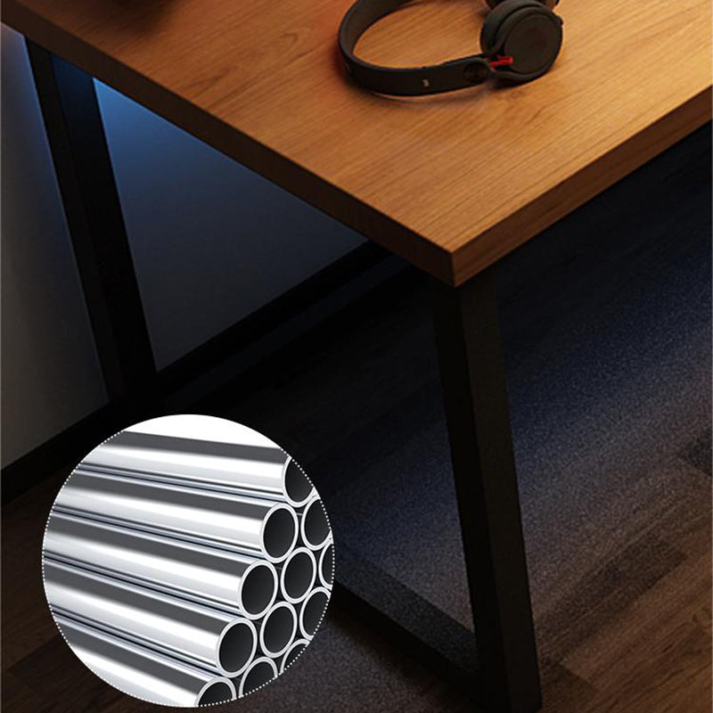 Solid Wood Rectangular Gaming Desk Sled Base 29.53" Tall Computer Desk Clearhalo 'furn' 'furn_office_desk' 'Furniture' 'Office Desks' 'Office Furniture' 'office_desk' 6716153