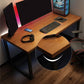 Solid Wood Rectangular Gaming Desk Sled Base 29.53" Tall Computer Desk Clearhalo 'furn' 'furn_office_desk' 'Furniture' 'Office Desks' 'Office Furniture' 'office_desk' 6716154
