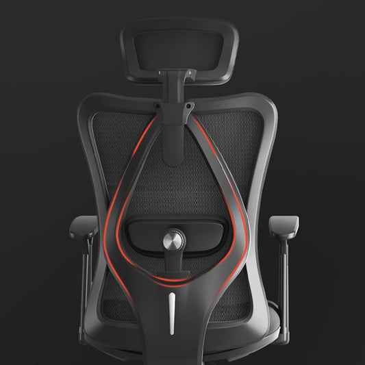 Silla de oficina de armas fijas altura moderna de altura de asiento ajustable con ruedas