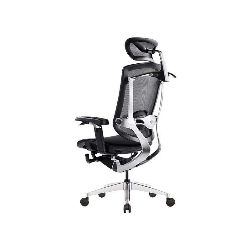 Removable Arms Office Chair Adjustable Seat Height Modern Swivel Chair with Wheels Black 1 Piece Clearhalo 'furn' 'furn_office_chair' 'Furniture' 'Office Chairs' 'Office Furniture' 'office_chair' 6716558