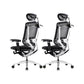 Removable Arms Office Chair Adjustable Seat Height Modern Swivel Chair with Wheels Black 2 Piece Set Clearhalo 'furn' 'furn_office_chair' 'Furniture' 'Office Chairs' 'Office Furniture' 'office_chair' 6716560