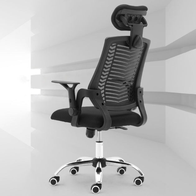 Contemporary Adjustable Arms Office Chair Mesh-back Task Chair for Office Clearhalo 'furn' 'furn_office_chair' 'Furniture' 'Office Chairs' 'Office Furniture' 'office_chair' 6716570_8556141c-7fe4-44dc-adc1-c407230cc0a3