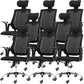 Contemporary Adjustable Arms Office Chair Mesh-back Task Chair for Office 8 Piece Set Clearhalo 'furn' 'furn_office_chair' 'Furniture' 'Office Chairs' 'Office Furniture' 'office_chair' 6716577