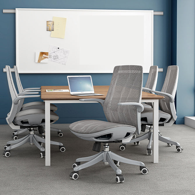 Hedendaagse in hoogte verstelbare bureaustoel Gray Taakstoel voor kantoor