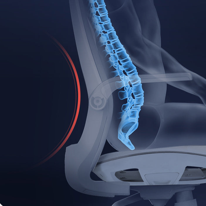 Hedendaagse in hoogte verstelbare bureaustoel Gray Taakstoel voor kantoor