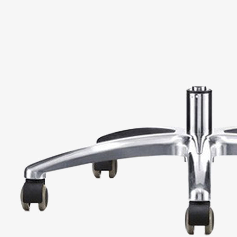 Moderne zwarte bureaustoel vaste armen geen pijnlijke ergonomische bureaustoelstoel