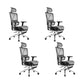 Removable Arms Office Chair Adjustable Seat Height Modern Desk Chair with Wheels