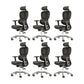 Modern Arm Chair Adjustable Seat Height Office Chair with Wheels