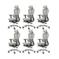 Modern Arm Chair Adjustable Seat Height Office Chair with Wheels
