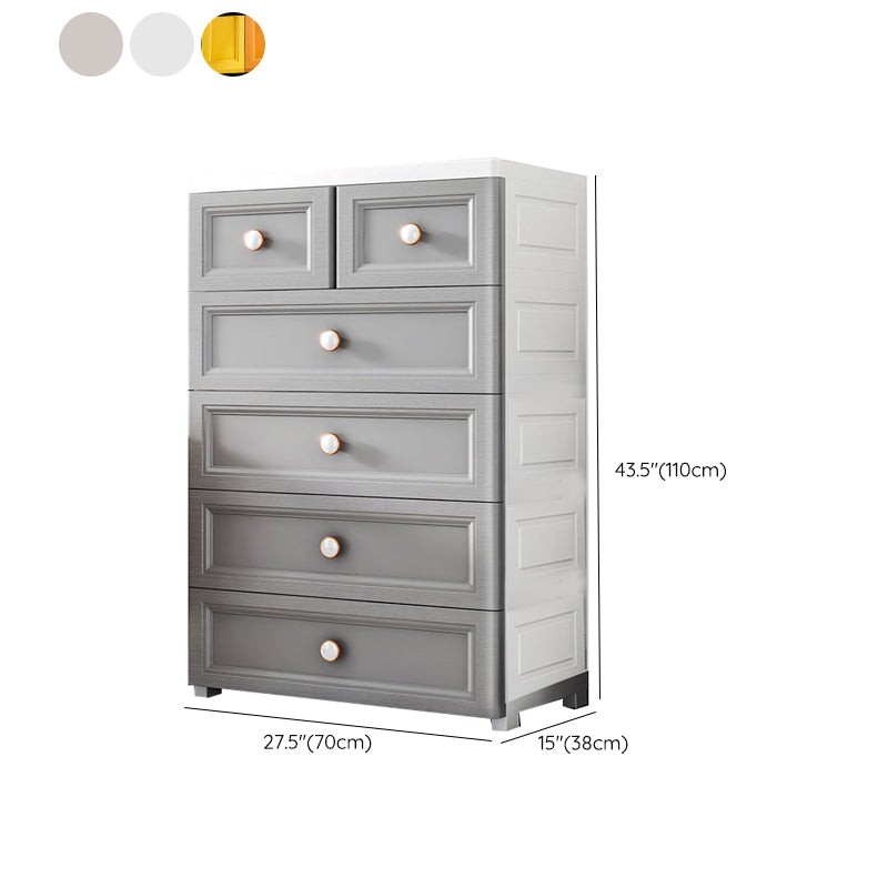 Plastic Contemporary Bedroom Cabinet Matte Finish Storage Cabinet with Drawers Clearhalo 'Armoires & Wardrobes' 'armoires_wardrobes' 'Bedroom Furniture' 'furn' 'furn_armoires_wardrobes' 'Furniture' 6716948