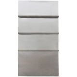 Libreria contemporanea in acciaio inossidabile standard libreria chiusa per la camera da letto