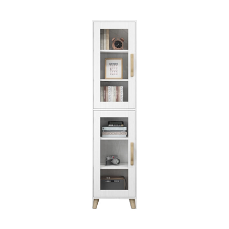 Engineered Wood Standard Bookshelf Modern White Bookcase with Shelves Clearhalo 'Bookcases' 'furn' 'furn_bookcases' 'Furniture' 'Office Furniture' 6717405