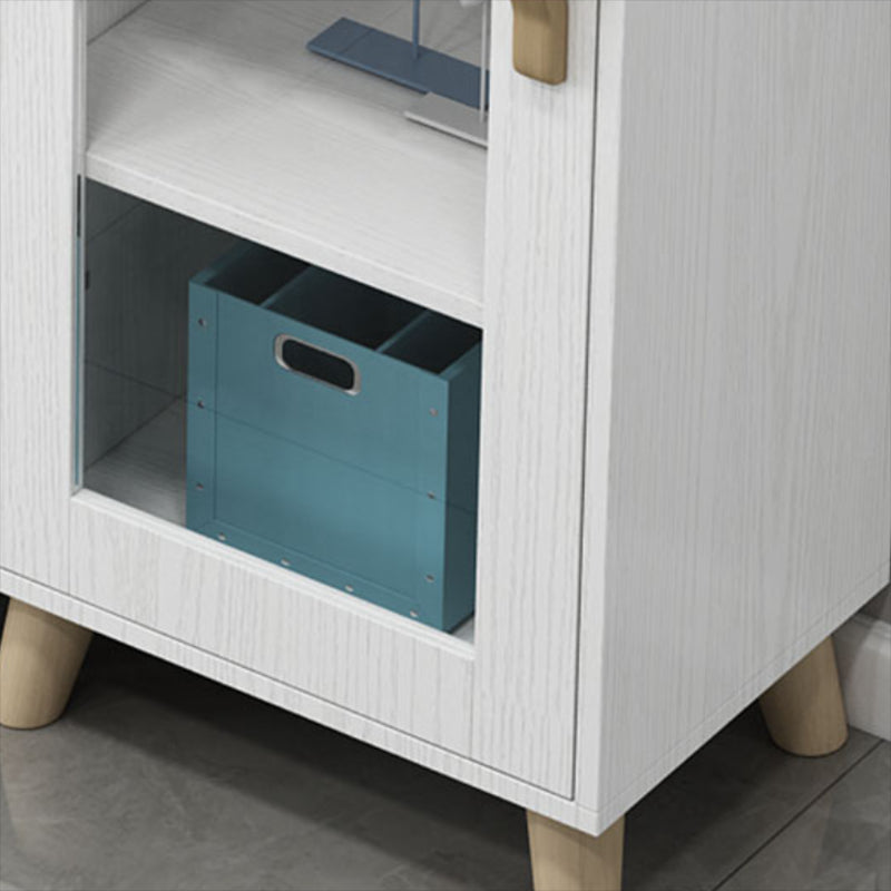 Engineered Wood Standard Bookshelf Modern White Bookcase with Shelves Clearhalo 'Bookcases' 'furn' 'furn_bookcases' 'Furniture' 'Office Furniture' 6717406