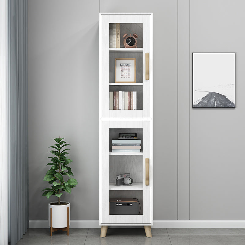 Engineered Wood Standard Bookshelf Modern White Bookcase with Shelves Clearhalo 'Bookcases' 'furn' 'furn_bookcases' 'Furniture' 'Office Furniture' 6717409