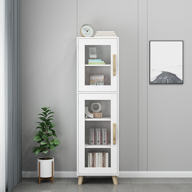 Engineered Wood Standard Bookshelf Modern White Bookcase with Shelves Clearhalo 'Bookcases' 'furn' 'furn_bookcases' 'Furniture' 'Office Furniture' 6717410
