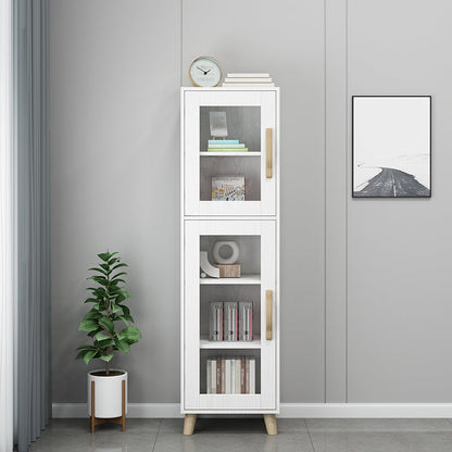 Engineered Wood Standard Bookshelf Modern White Bookcase with Shelves Clearhalo 'Bookcases' 'furn' 'furn_bookcases' 'Furniture' 'Office Furniture' 6717410