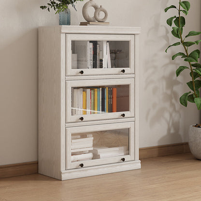 Wooden Standard Bookshelf Contemporary White Bookcase with Doors Clearhalo 'Bookcases' 'furn' 'furn_bookcases' 'Furniture' 'Office Furniture' 6717417