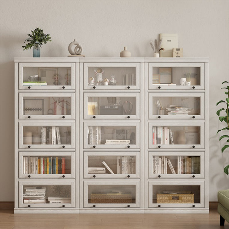 Wooden Standard Bookshelf Contemporary White Bookcase with Doors Clearhalo 'Bookcases' 'furn' 'furn_bookcases' 'Furniture' 'Office Furniture' 6717418