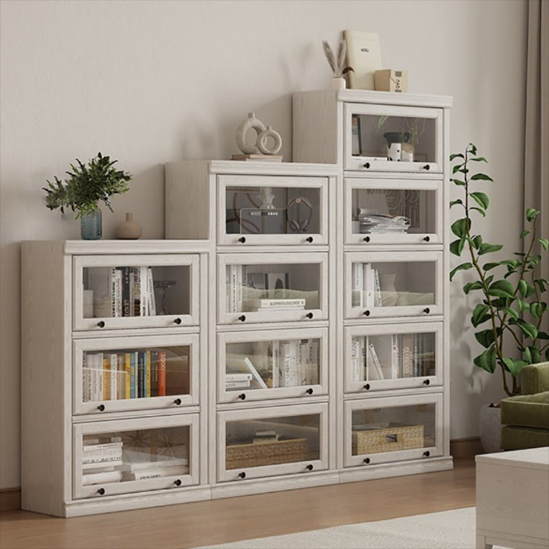 Wooden Standard Bookshelf Contemporary White Bookcase with Doors Clearhalo 'Bookcases' 'furn' 'furn_bookcases' 'Furniture' 'Office Furniture' 6717420