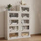 Wooden Standard Bookshelf Contemporary White Bookcase with Doors Clearhalo 'Bookcases' 'furn' 'furn_bookcases' 'Furniture' 'Office Furniture' 6717422