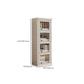 Wooden Standard Bookshelf Contemporary White Bookcase with Doors Clearhalo 'Bookcases' 'furn' 'furn_bookcases' 'Furniture' 'Office Furniture' 6717434