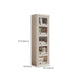 Wooden Standard Bookshelf Contemporary White Bookcase with Doors Clearhalo 'Bookcases' 'furn' 'furn_bookcases' 'Furniture' 'Office Furniture' 6717438