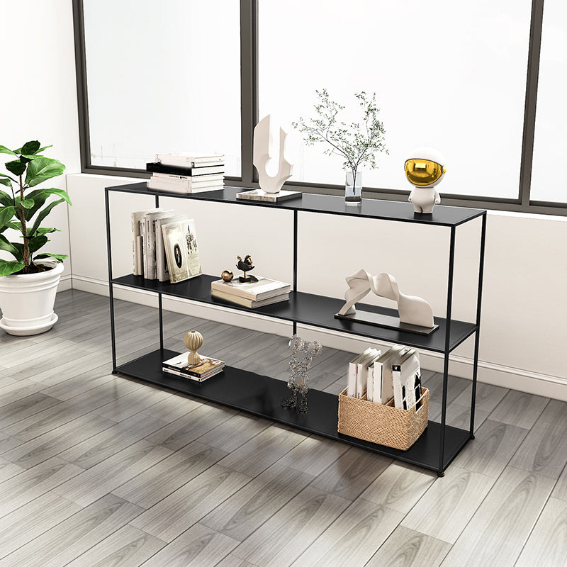 Etagere Open Back Bookcase Metal Contemporary Bookshelf with Shelves Clearhalo 'Bookcases' 'furn' 'furn_bookcases' 'Furniture' 'Office Furniture' 6717442