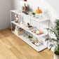 Etagere Open Back Bookcase Metal Contemporary Bookshelf with Shelves Clearhalo 'Bookcases' 'furn' 'furn_bookcases' 'Furniture' 'Office Furniture' 6717453