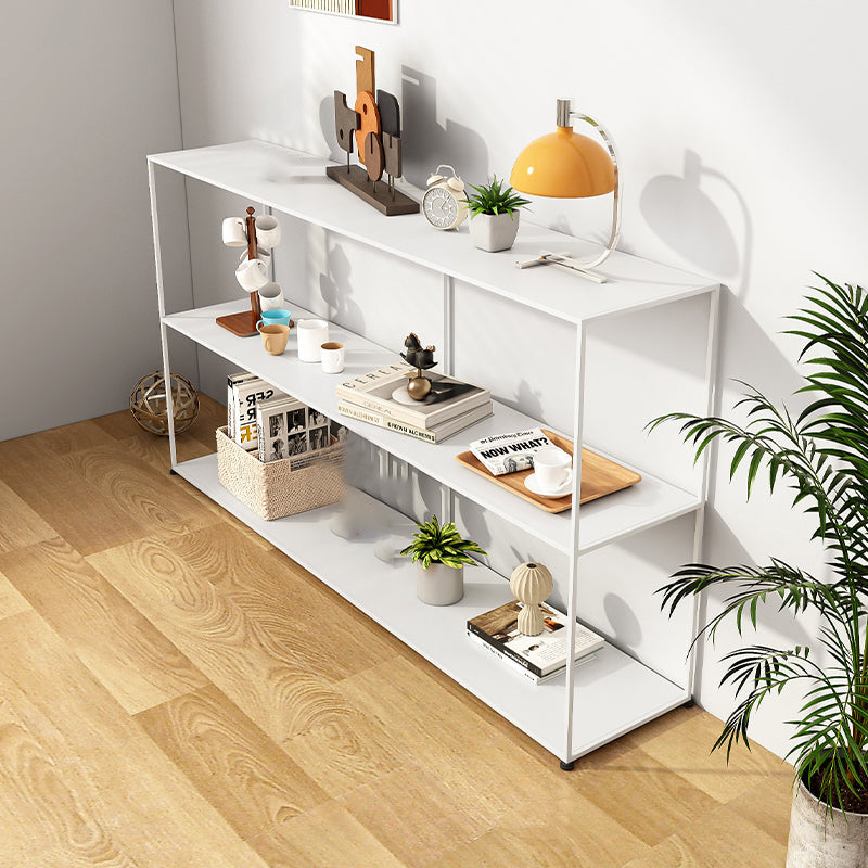 Etagere Open Back Bookcase Metal Contemporary Bookshelf with Shelves Clearhalo 'Bookcases' 'furn' 'furn_bookcases' 'Furniture' 'Office Furniture' 6717453