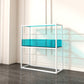 1-Tier-Standard-Bücherregal Modern Style Open Back Acrylbuchhandel