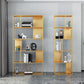 Glam Open Back Standard Bookshelf Metal Shelves Included Bookcase