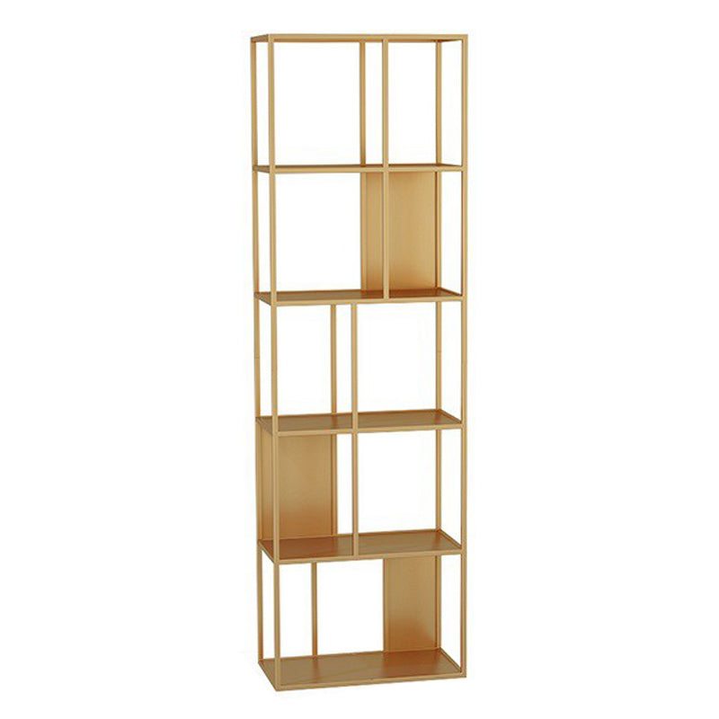 Glam Open Back Standard Bookshelf Metal Shelves Included Bookcase