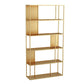 Glam Open Back Standard Bookshelf Metal Shelves Included Bookcase