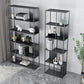 Glam Open Back Standard Bookshelf Metal Shelves Included Bookcase