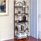 Metal Standard Bookcase Contemporary Open Back Bookshelf with Shelves Clearhalo 'Bookcases' 'furn' 'furn_bookcases' 'Furniture' 'Office Furniture' 6717496