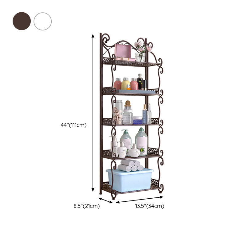 Metal Standard Bookcase Contemporary Open Back Bookshelf with Shelves Clearhalo 'Bookcases' 'furn' 'furn_bookcases' 'Furniture' 'Office Furniture' 6717510
