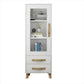Closed Back Engineered Wood Bookshelf Standard Contemporary Bookcase