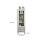 Closed Back Engineered Wood Bookshelf Standard Contemporary Bookcase