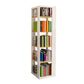 Glam Plastic Bookshelf Standard Closed Back Bookcase with Shelves