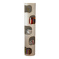 Glam Plastic Bookshelf Standard Closed Back Bookcase with Shelves