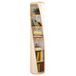 Glam Plastic Bookshelf Standard Closed Back Bookcase with Shelves