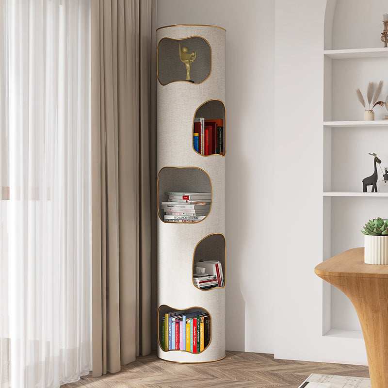 Glam Plastic Bookshelf Standard Closed Back Bookcase with Shelves