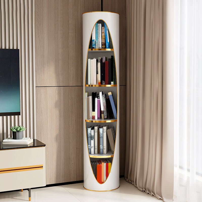 Glam Plastic Bookshelf Standard Closed Back Bookcase with Shelves