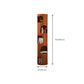 Glam Plastic Bookshelf Standard Closed Back Bookcase with Shelves