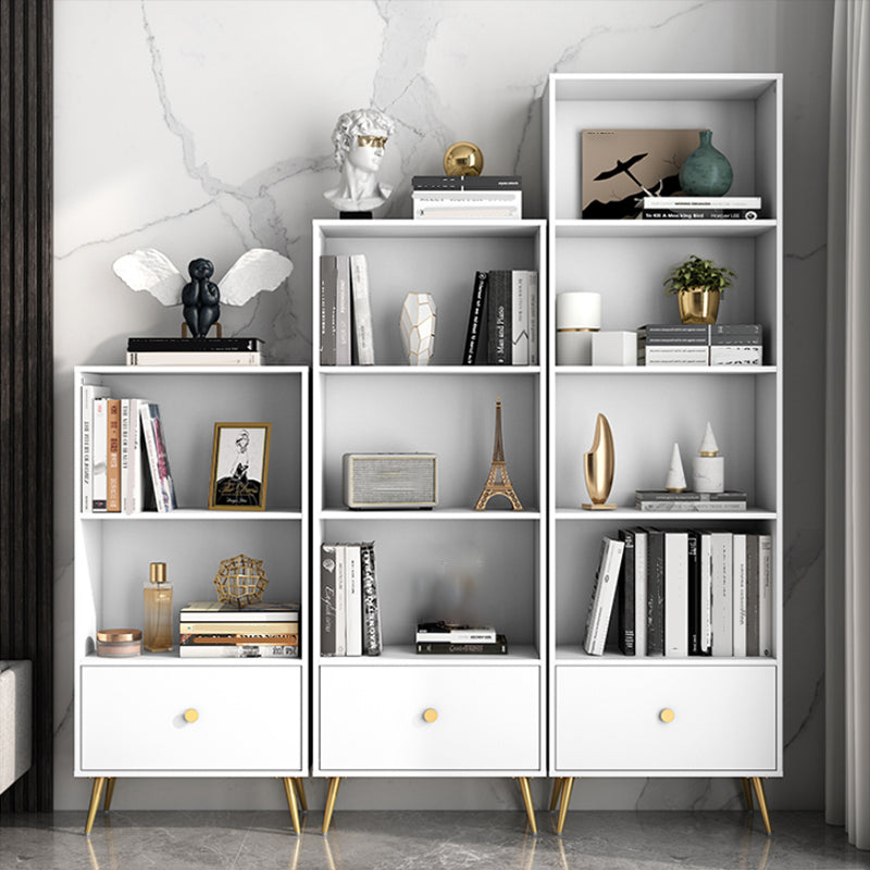 Contemporary Engineered Wood Bookcase Closed Back Standard Bookshelf Clearhalo 'Bookcases' 'furn' 'furn_bookcases' 'Furniture' 'Office Furniture' 6717571
