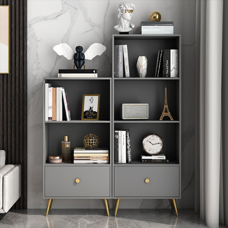 Contemporary Engineered Wood Bookcase Closed Back Standard Bookshelf Clearhalo 'Bookcases' 'furn' 'furn_bookcases' 'Furniture' 'Office Furniture' 6717575
