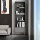 Contemporary Engineered Wood Bookcase Closed Back Standard Bookshelf Grey Clearhalo 'Bookcases' 'furn' 'furn_bookcases' 'Furniture' 'Office Furniture' 6717576