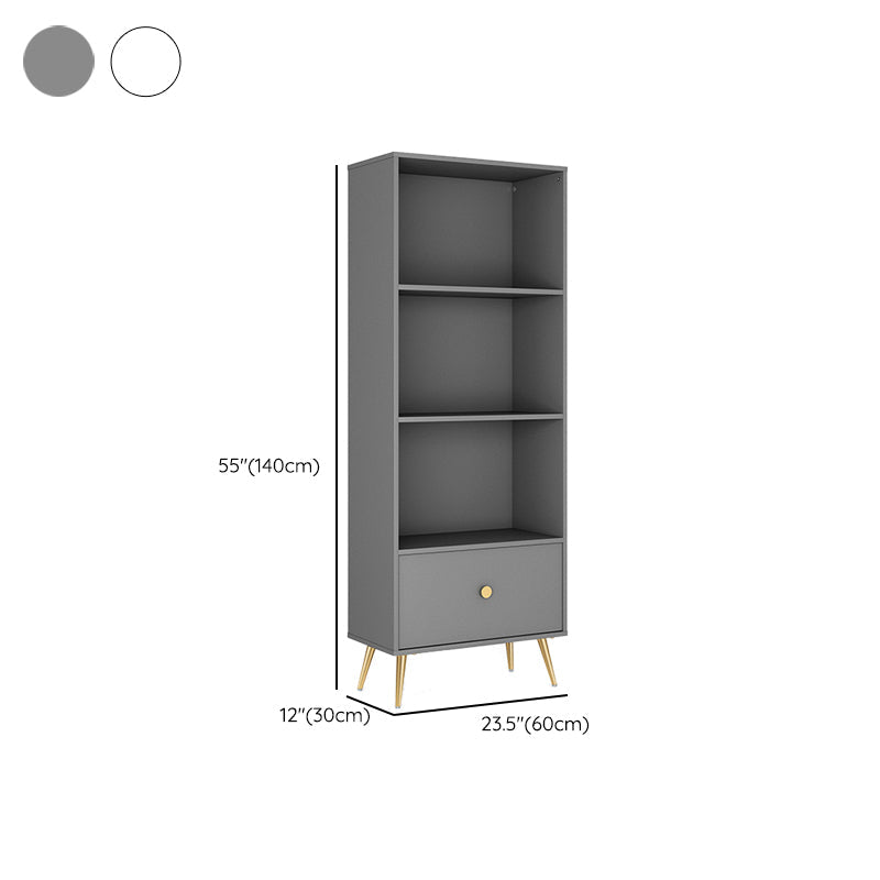 Contemporary Engineered Wood Bookcase Closed Back Standard Bookshelf Clearhalo 'Bookcases' 'furn' 'furn_bookcases' 'Furniture' 'Office Furniture' 6717587