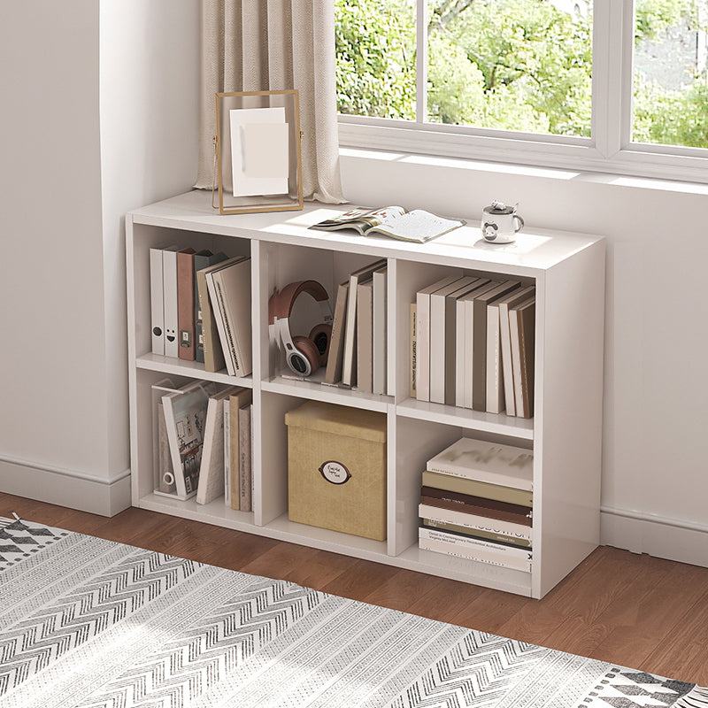 Modern Standard Bookcase Engineered Wood Open Back Bookshelf 47"L x 12"W x 25"H White Clearhalo 'Bookcases' 'furn' 'furn_bookcases' 'Furniture' 'Office Furniture' 6717590