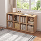Modern Standard Bookcase Engineered Wood Open Back Bookshelf 20"L x 14"W x 84"H Natural Clearhalo 'Bookcases' 'furn' 'furn_bookcases' 'Furniture' 'Office Furniture' 6717595